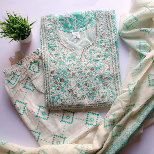 Turquoise Sequin Suits