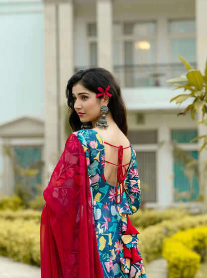 RADHIKA'S ANARKALI SUIT SET 6017