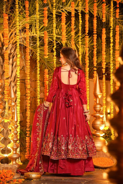 Ravisha Floral Anarkali Anarkali Suit Set