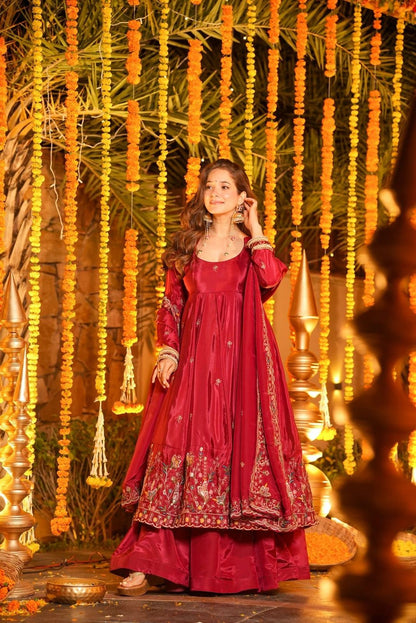 Ravisha Floral Anarkali Anarkali Suit Set