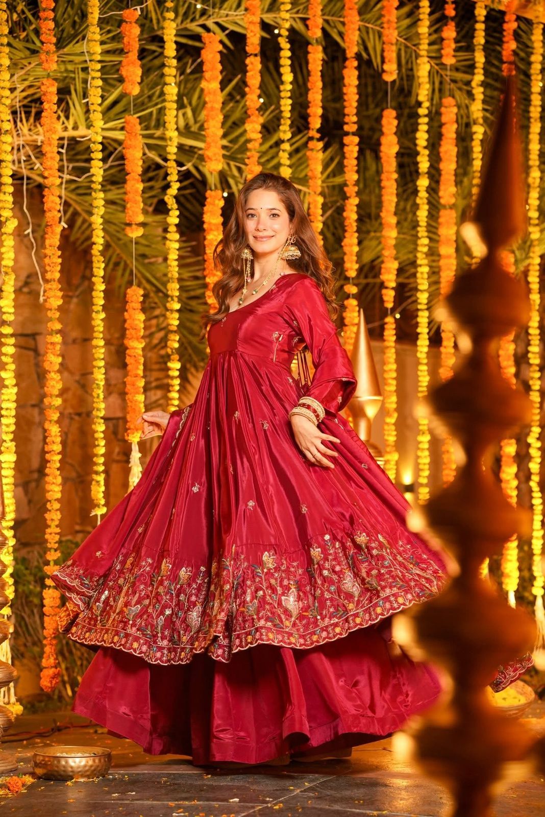 Ravisha Floral Anarkali Anarkali Suit Set