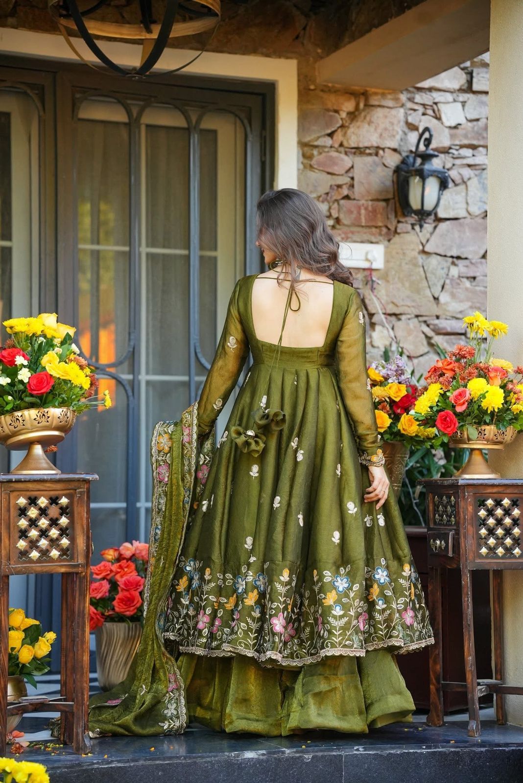Naishvika Floral Anarkali Anarkali Suit Set