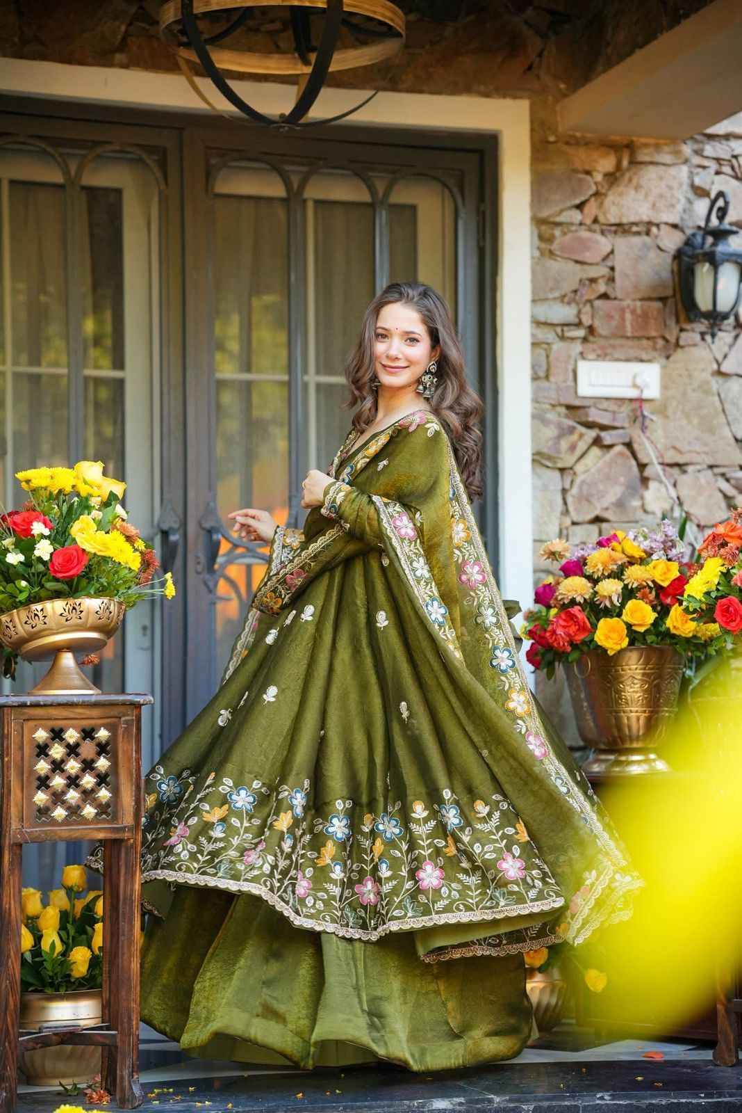 Naishvika Floral Anarkali Anarkali Suit Set