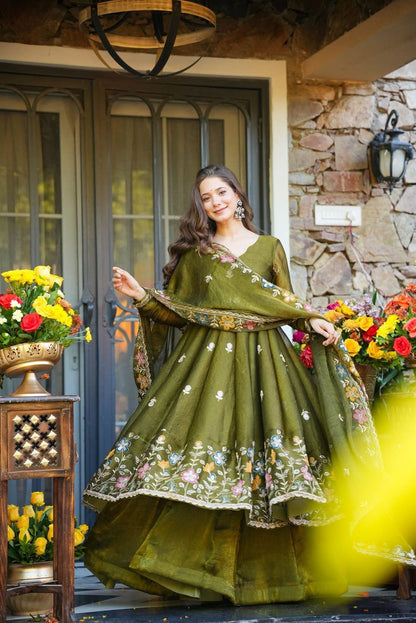 Naishvika Floral Anarkali Anarkali Suit Set