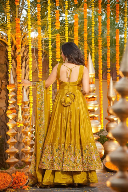 Millow Floral Anarkali Anarkali Suit Set