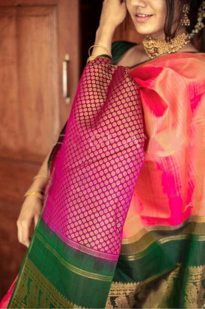 Lichi Soft Kanchipuram Silk Saree for Women