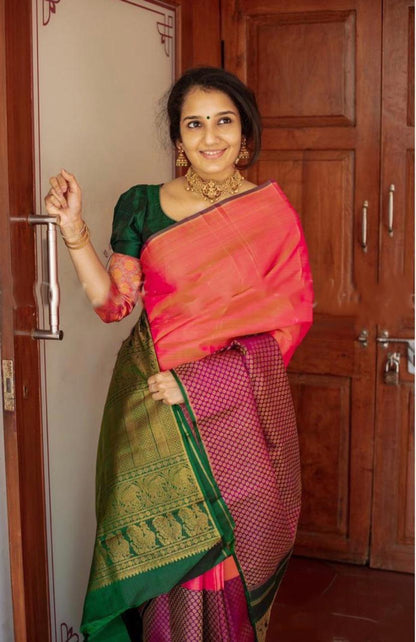 Lichi Soft Kanchipuram Silk Saree for Women