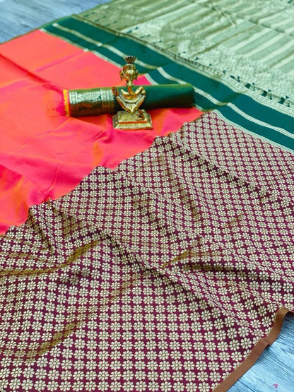 Lichi Soft Kanchipuram Silk Saree for Women