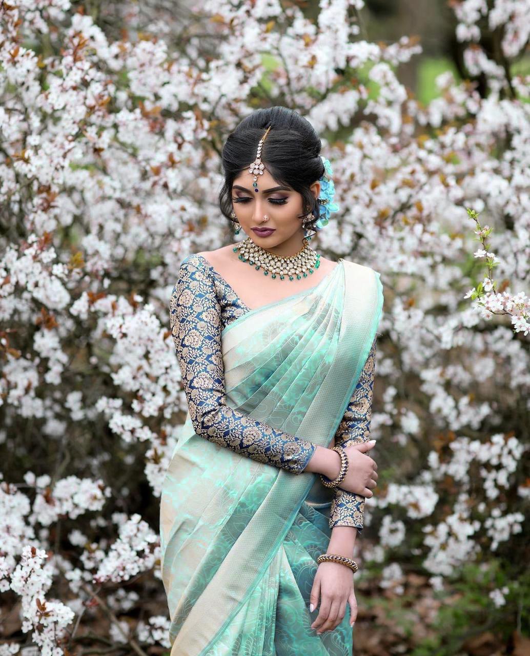 Kanchi Pattu Kanchipuram Silk Saree With Blouse
