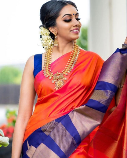 Organic Banarasi Soft Silk Saree for Regular Wear