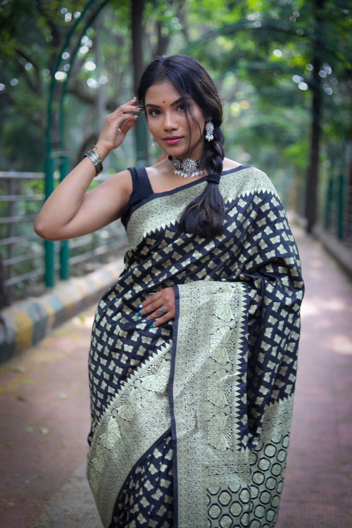 Paithani Pure Soft Silk Saree with Zari Work Pallu
