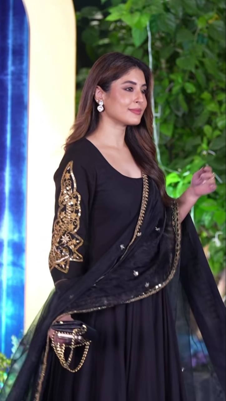 Tiana Premium Black Anarkali Suit Set