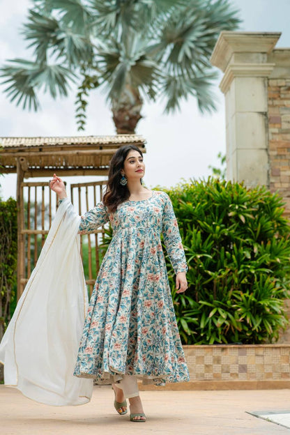 Ishika's Premium Anarkali Suit Set