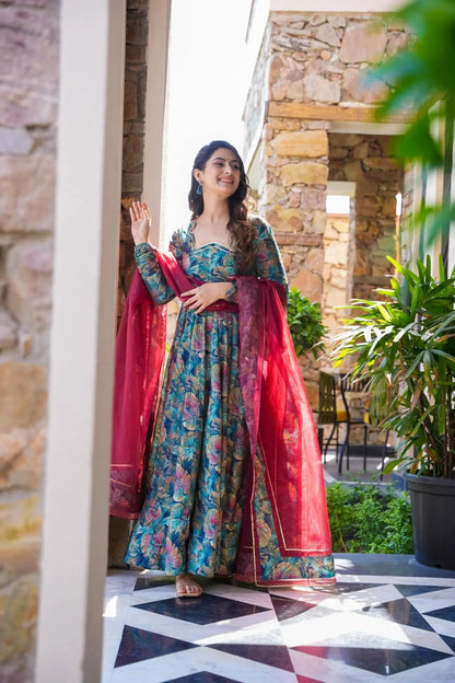 Nikita Premium Quality Maxi Anarkali Suit Set